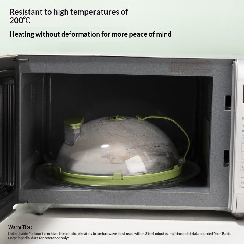 Splash-Free Microwave Cover — Keep Your Kitchen Pristine